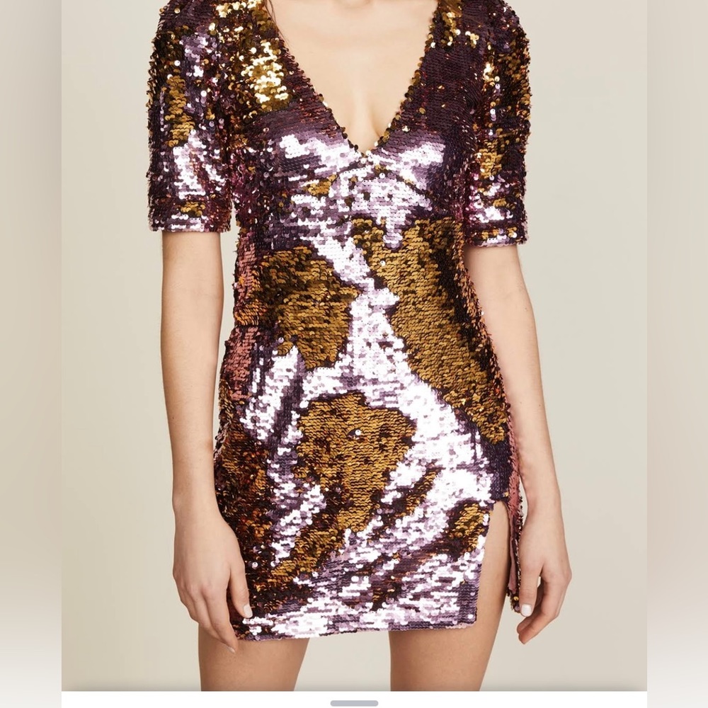 For Love & Lemons Sequin Mini Dress Pre Owned